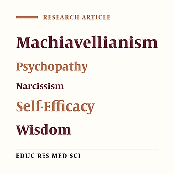 Dark Triad Personality and Wisdom in Prediction of Students' Academic Self-Efficacy