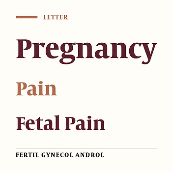 Fetal Pain; Cry Under Water