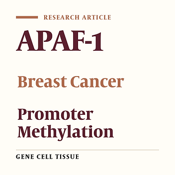 Promoter Methylation and mRNA Expression of APAF-1 Gene in Breast Cancer