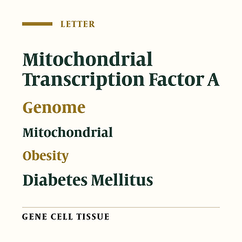 Metabolic Syndrome and Mitochondrial Transcription Factor A