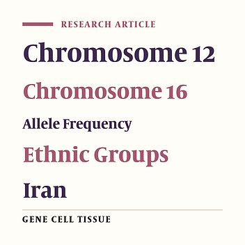 Allele Frequency of D12S1632, D12S329, D12S96, D16S3096 and D16S2624 in four Ethnic Groups and Its Relationship With Metabolic Syndrome in Tehran Lipid and Glucose Study