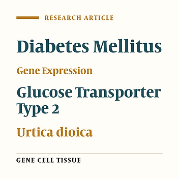 The Effect of Ethanolic Extract of Urtica dioica Leaves on High Levels of Blood Glucose and Gene Expression of Glucose Transporter 2 (Glut2) in Liver of Alloxan-Induced Diabetic Mice