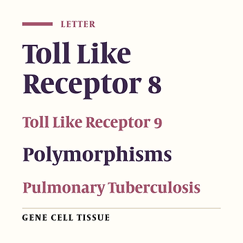 TLR8 and TLR9 Polymorphisms and Pulmonary Tuberculosis