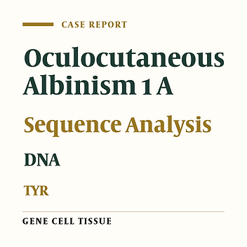 A Novel Deletion Mutation of the TYR Gene in a Patient With Oculocutaneous Albinism Type 1A