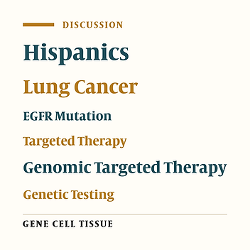 Translating Hispanic Genomic Factors in Lung Cancer Into Clinical Practice: EGFR Testing for Improved Outcomes