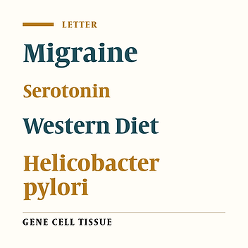 Effects of Helicobacter pylori Infection and Western Diet on Migraine