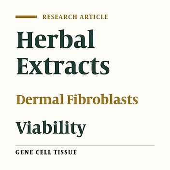 Optimal Concentrations and Synergistic Effects of Some Herbal Extracts on Viability of Dermal Fibroblasts