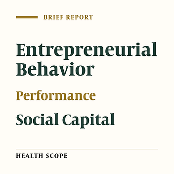 The Mediating Role of Entrepreneurship Behavior in the Relationship Between Social Capital and Job Performance: A study Among Faculty Members of a Medical University