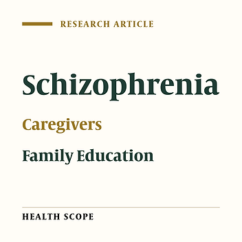 The Effects of Family Psychoeducation Courses on Depression, Anxiety and Family Functioning in the Caregivers of Schizophrenic Patients