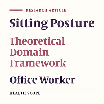 Using Theoretical Domains Framework for Exploring Appropriate Sitting Posture Determinants Among Office Workers: A Content Analysis Study