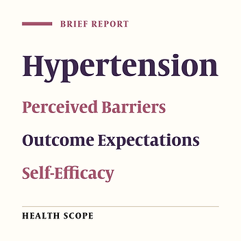 Determinants of Hypertension Self-management Behaviors: An Application of the Intervention Mapping Approach