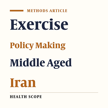 Developing a Study Protocol for Analyzing Policies to Promote Physical Activity Among Urban Middle-Aged People: A Case of a Metropolitan City in Iran