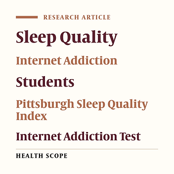 Investigating Internet Addiction and Sleep Quality Correlation Among Students of Isfahan University of Medical Sciences in 2021