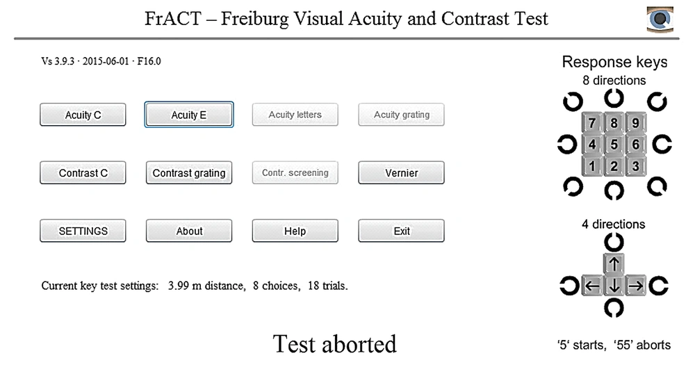 FrACT test software FrACT test software