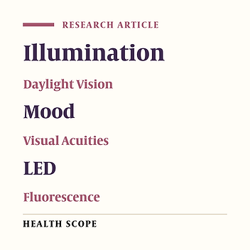 The Impact of Different Color Temperatures and Sources of Light on Mood and Vision: Acuity and Color Recognition