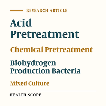 Biohydrogen Production as a Clean Fuel by Acid and Alkaline Pretreated Mixed Culture During Glucose Fermentation