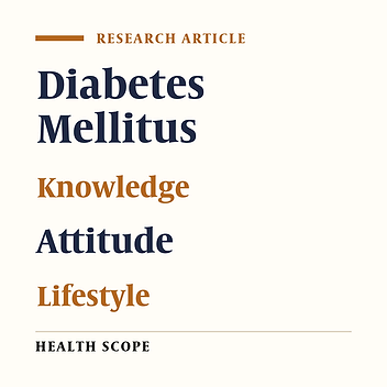 Health-Promoting Lifestyle in Patients with and without Diabetes in Iran