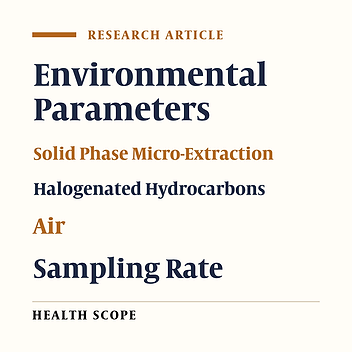 The Effects of Environmental Parameters on Air Sampling with SPME from Halogenated Hydrocarbons