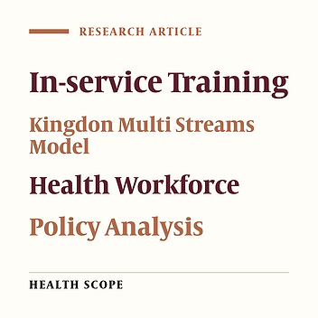 Health Workforce Development Policies in Iran: A Study of In-service Training Policies