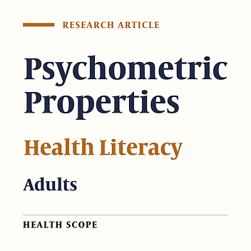 Psychometric Properties of a Brief Health Literacy Instrument (HL-8) Among 18-65-Year-Old Iranians: A Scale Developed for Online Surveys