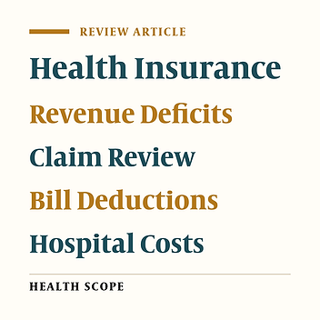 A Scoping Review of Health Insurance Deductions in Hospitals: Root Causes and Solutions