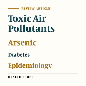 Cover image of the article: The Effect of Arsenic on the Prevalence of Diabetes