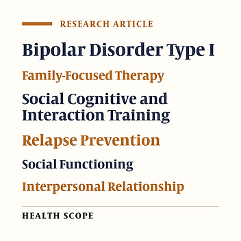 Comparison of the Effectiveness of Family-Focused Therapy and Social Cognition and Interaction Training in Preventing Relapse in Bipolar Disorder and Enhancing Patients' Social Functioning and Interpersonal Relationships