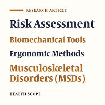 Assessing Musculoskeletal Disorder Risks in an Automobile Part Manufacturing Factory: A Comparison Study of Biomechanical and Ergonomic Tools