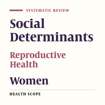 Social Determinants of Women's Reproductive Health: A Systematic Review