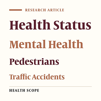 Relationship Between General Health Domains and Pedestrian Safety Behavior: A Cross-Sectional Study