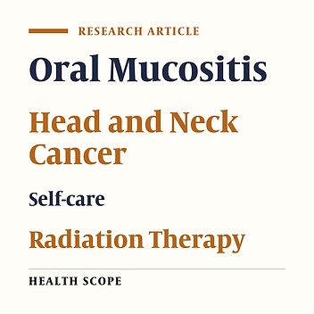 The Effect of Educational-Care Intervention on the Severity of Mucositis Related to Radiotherapy in Patients with Head and Neck Cancers