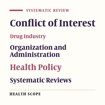 Strategies for Management of Conflict of Interests in the Pharmaceutical Sector: A Systematic Review