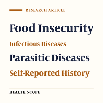 Household Food Insecurity and Its Association with Self-reported Infectious and Parasitic Diseases Among Household Mothers in Southeast of Iran