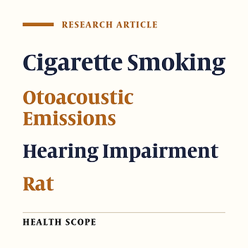 Effects of Exposure to Cigarette Smoke on Distortion-Product Otoacoustic Emissions in Rats