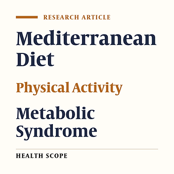 Association Between Physical Activity, Mediterranean Diet Adherence, and Metabolic Syndrome in Adult Men and Women with Metabolic Syndrome in Iran: A Cross-sectional Study