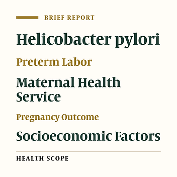 Association Between Helicobacter pylori Infection and Preterm Labor in Iranian Women: A Case-Control Study