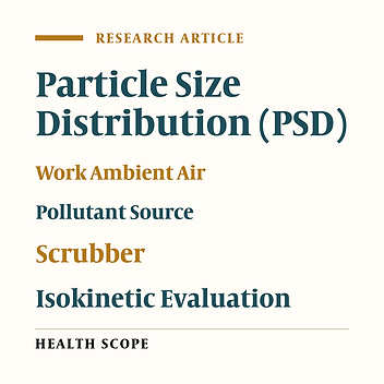 Cover image of the article: Linking Ambient and Duct Particle Size Distributions to Optimize Scrubber Performance in Industrial Ventilation Systems: A Practical Alternative to Isokinetic Sampling