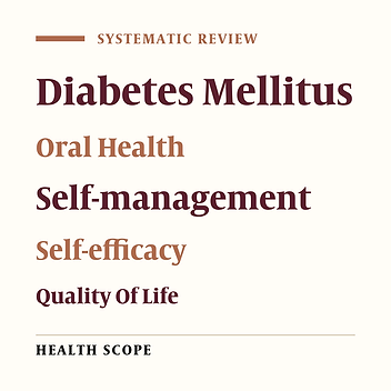Self-management and Oral Health Outcomes in Patients with Diabetes: A Systematic Review