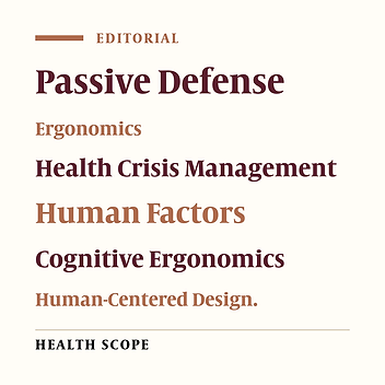 Cover image of the article: Passive Defense in the Human Era: An Ergonomics and Human Factors Perspective
