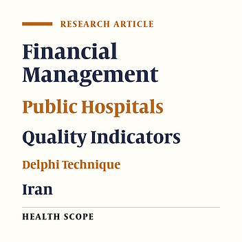 Development and Validation of Financial Key Performance Indicators for Iranian Public Hospitals