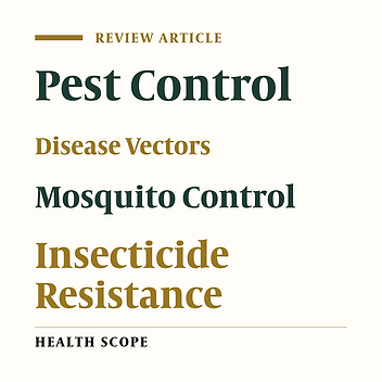 Insecticide Resistance in Insect Vectors of Disease with Special Reference to Mosquitoes: A Potential Threat to Global Public Health