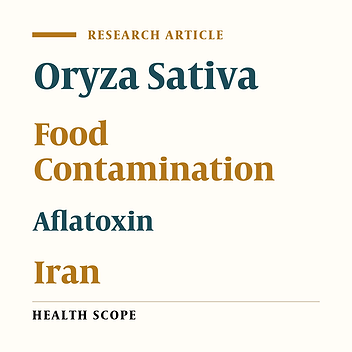 Determination of Aflatoxin in the Imported Rice in Zahedan, South-East of Iran, 2011