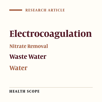 Optimization of Nitrate Reduction by Electrocoagulation Using Response Surface Methodology