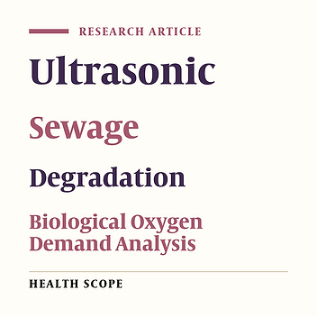 Degradation of Organic Matter of Municipal Sewage Sludge Using Ultrasound Treatment in Shiraz Wastewater Treatment Plant