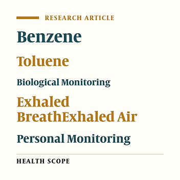 Feasibility the Biological Monitoring of Workers Exposed to Benzene and Toluene via Measuring the Parent Compounds in the Exhaled Breath