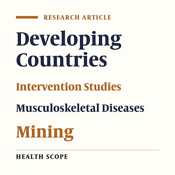 Ergonomics Intervention to Reduce Work-Related Musculoskeletal Disorders in a Lead Mine
