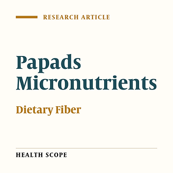 Cover image of the article: Development of Papads: A Traditional Savoury With Purslane, Portulaca oleracea, Leaves