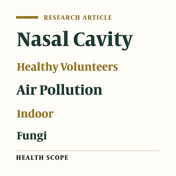 Nasal and Indoors Fungal Contamination in Healthy Subjects