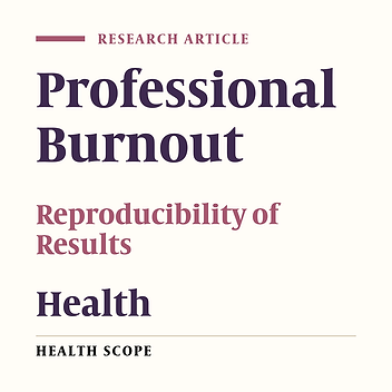 Cover image of the article: The Single Item Burnout Measure is a Psychometrically Sound Screening Tool for Occupational Burnout