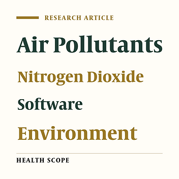 Cover image of the article: Dispersion Modeling of Nitrogen Dioxide in Ambient Air of Ahvaz City
